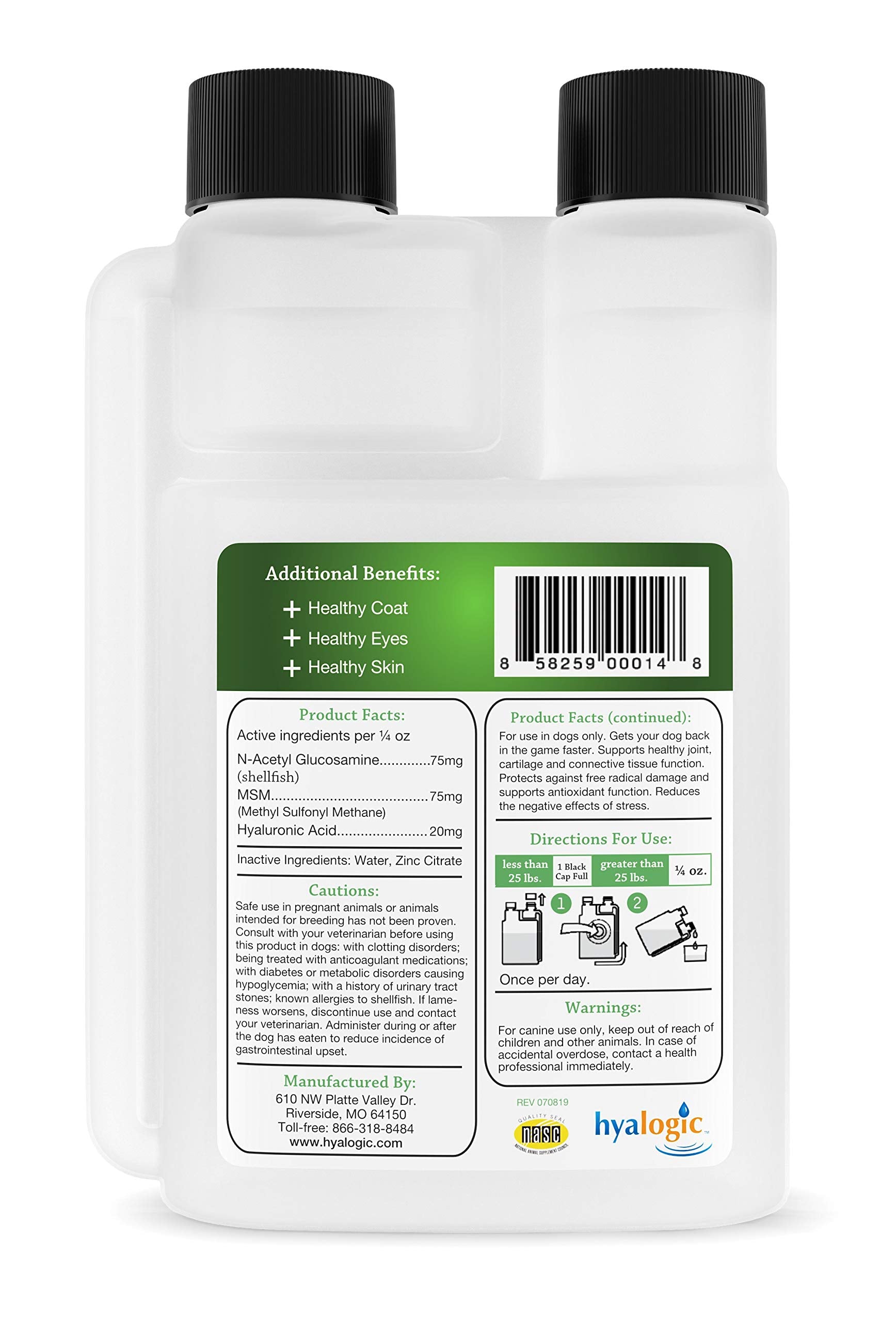 HyaFlex Pro-Complete dropper dispense enables simple daily joint care for dogs.