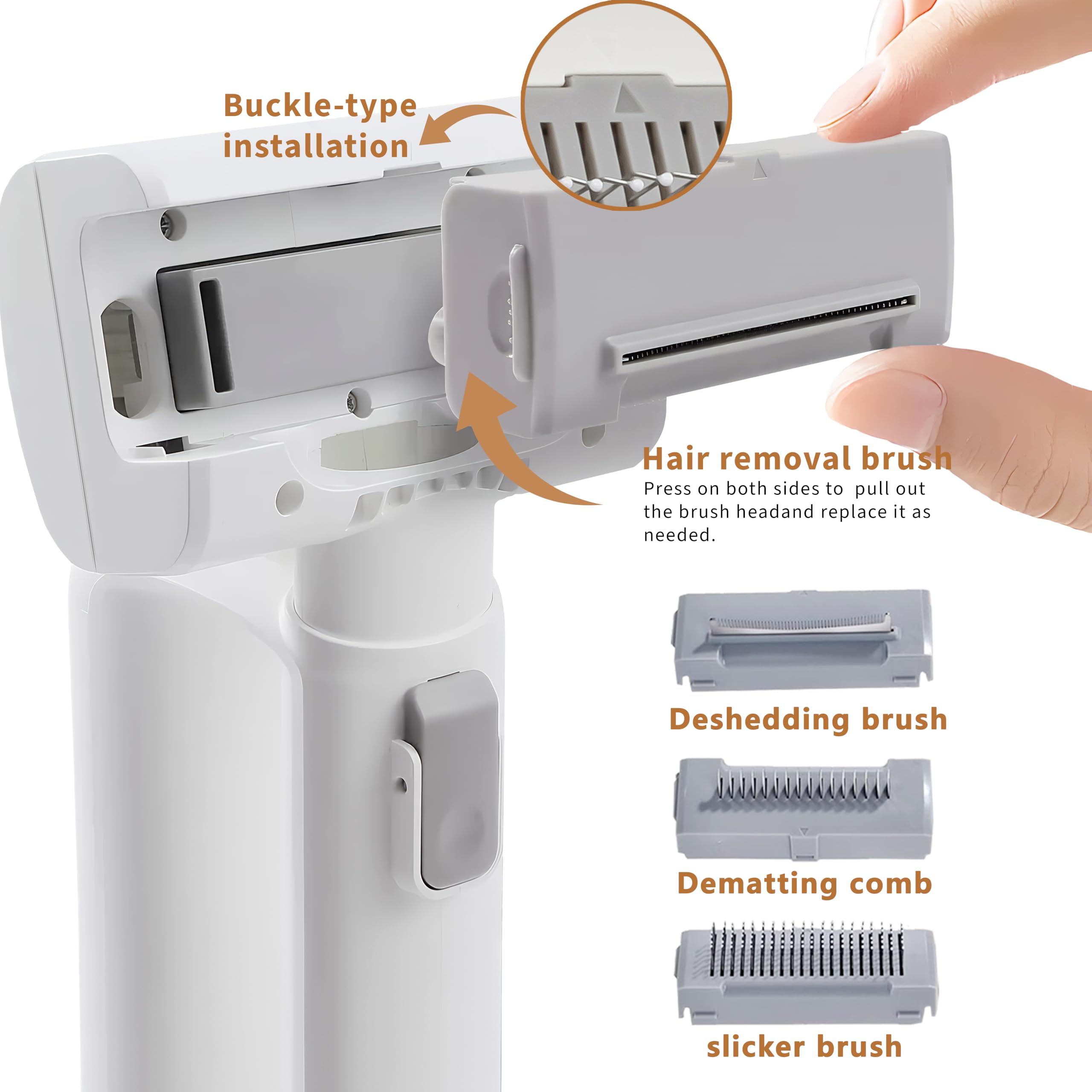 Hychipet cordless vacuum with rechargeable battery supports grooming anywhere