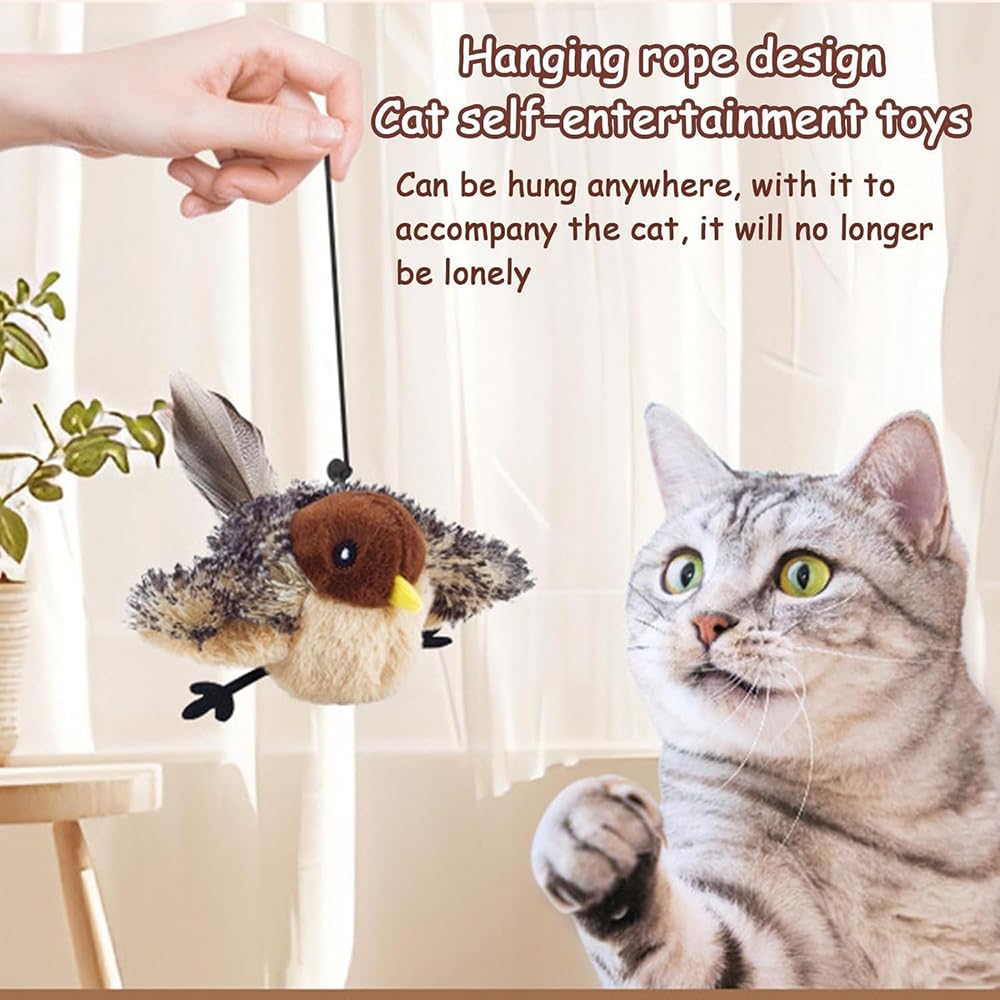 HYCIM plush exterior provides soft, bite-safe surface for cats.