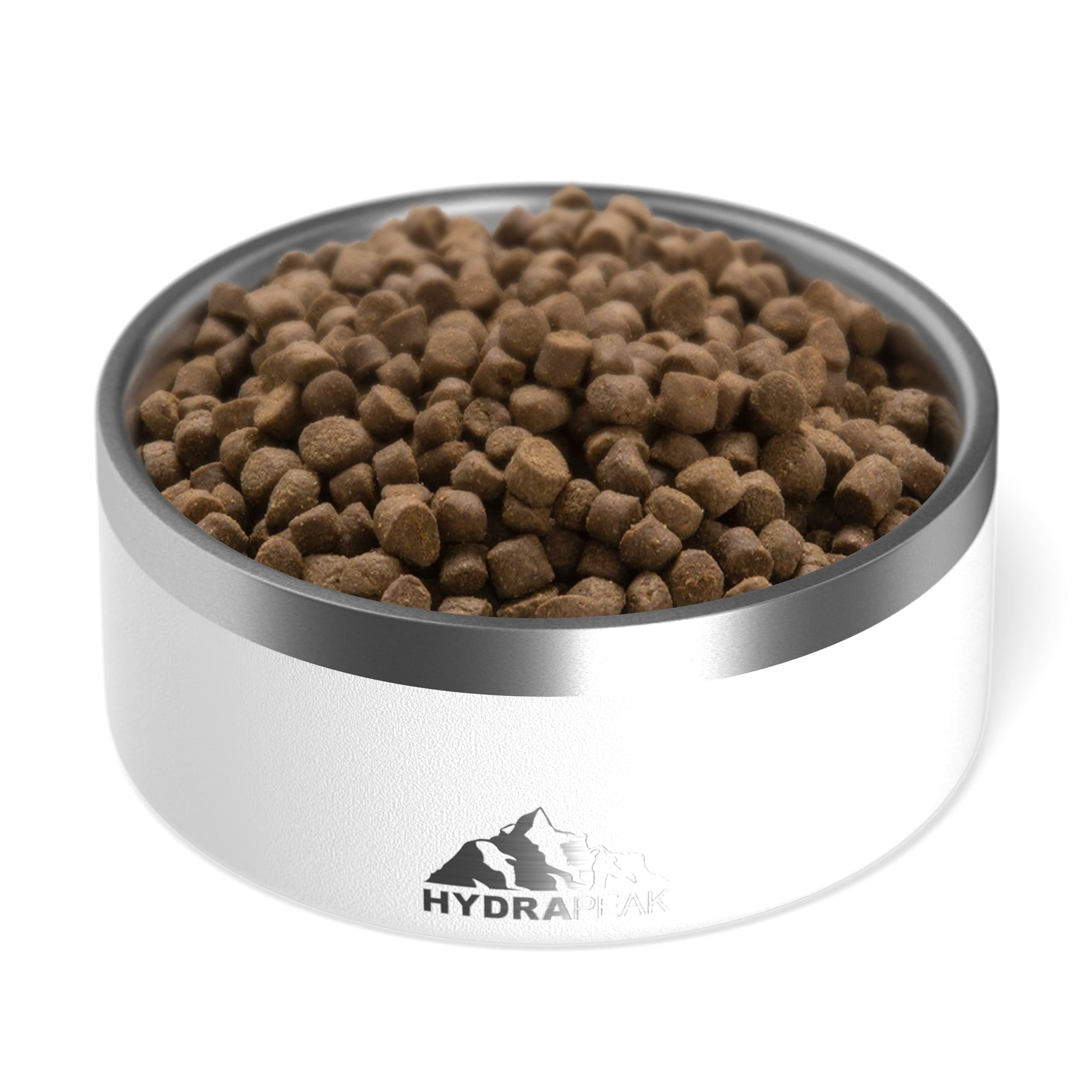 Hydrapeak dog bowl shows stainless steel construction for durable outdoor use.
