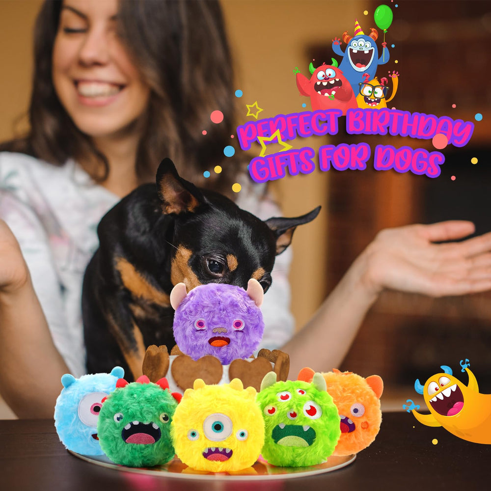 HyDren soft cotton plush ball with a loud squeak for engaging play sessions