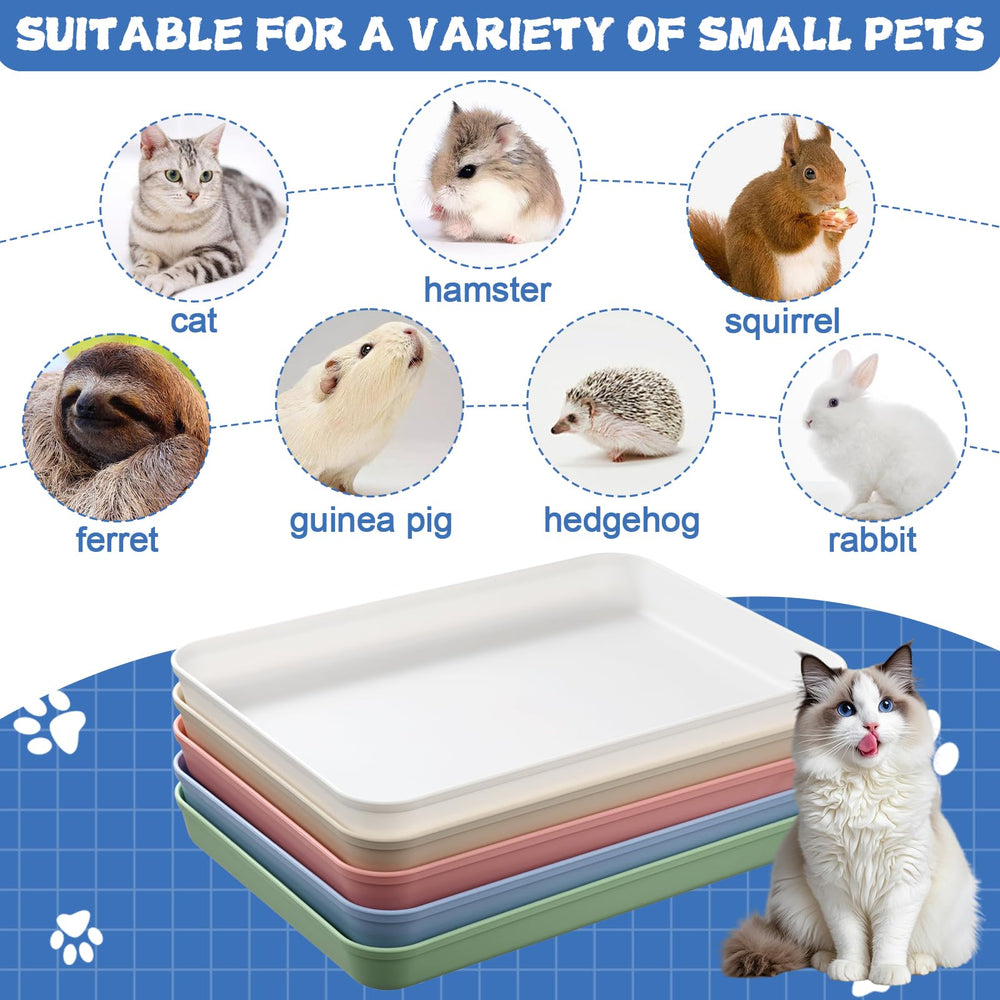 HFYZZ medium open cat litter box offers comfortable space for small companions.