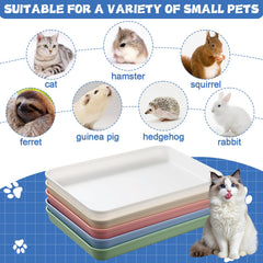 HFYZZ medium open cat litter box offers comfortable space for small companions.