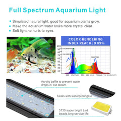 hygger color modes white blue red spectrum for customizable tank ambiance