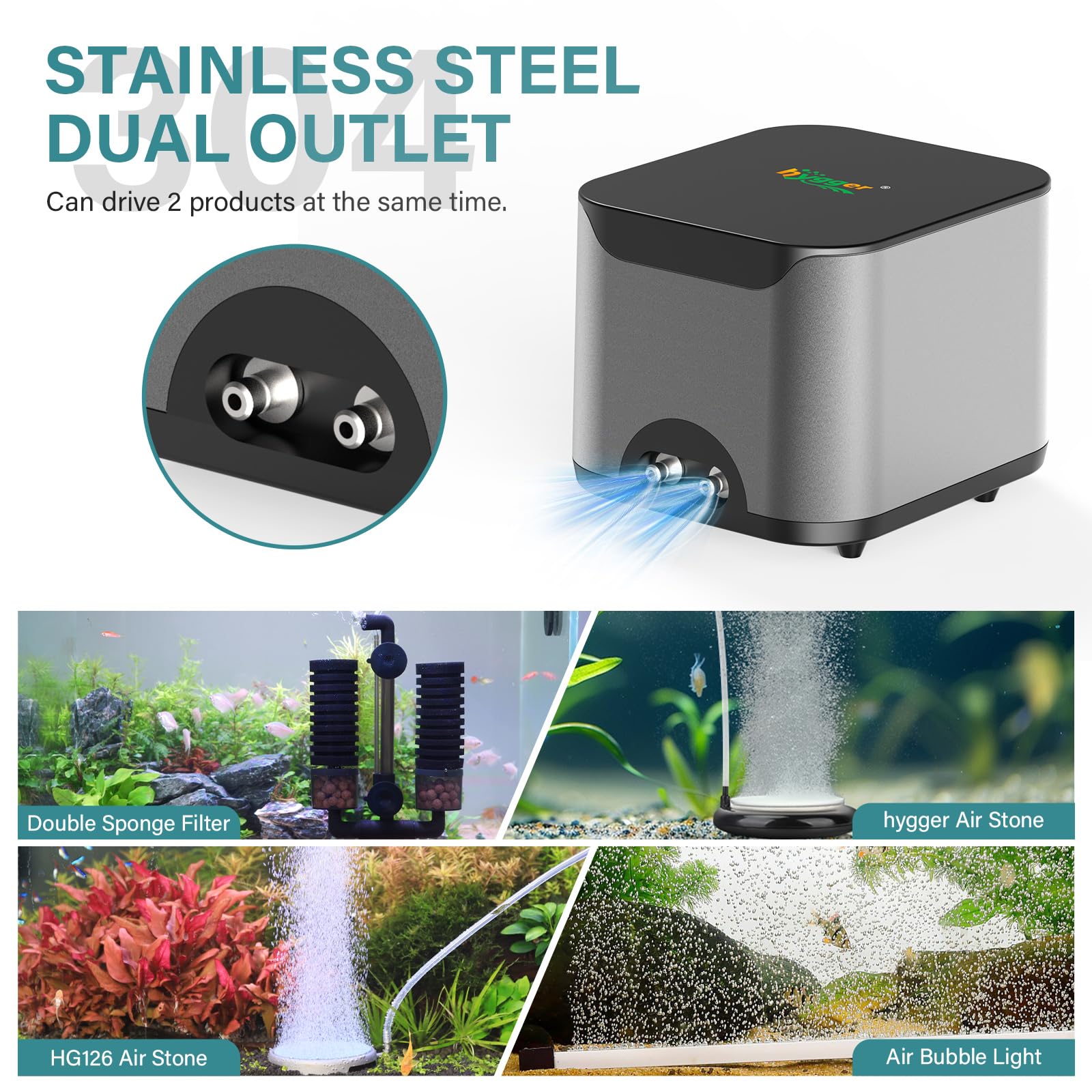 hygger 300-gallon compatibility makes it versatile for large aquariums