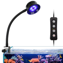Hygger 30W reef light closeup shows full-spectrum LEDs for vivid coral coloration