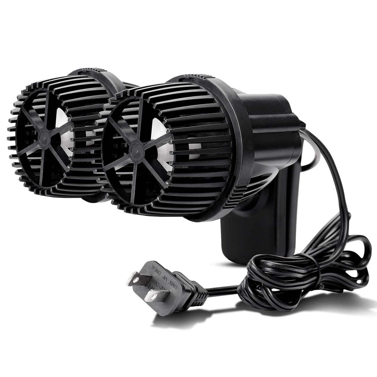 Hygger 4200GPH double-head pump mounted for strong, wide-flow circulation.