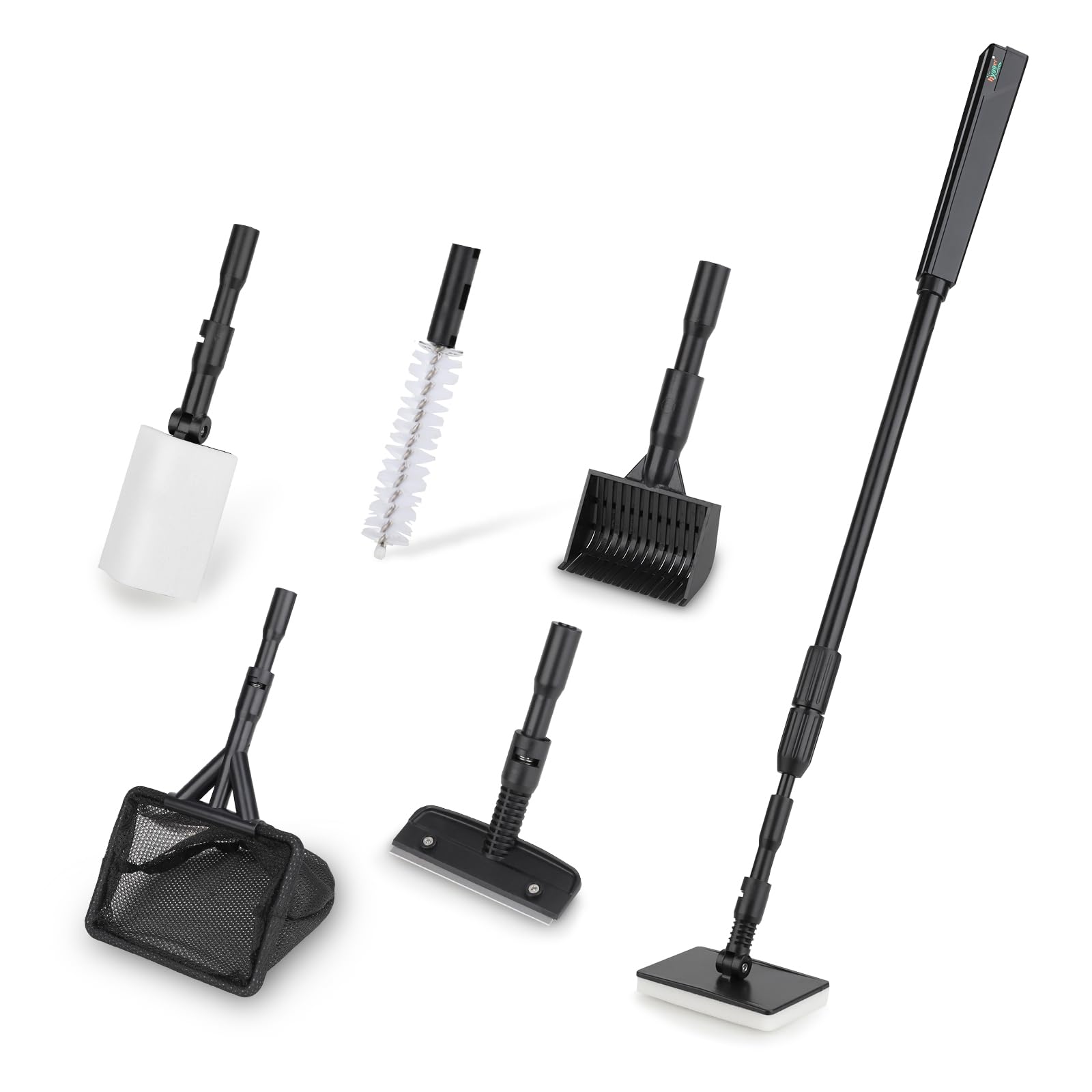 Hygger 6-in-1 handle rod extends reach for deep tanks