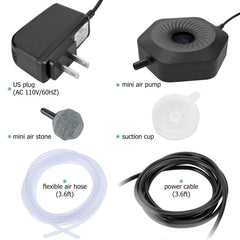 hygger air tubing and air stone included for complete setup.