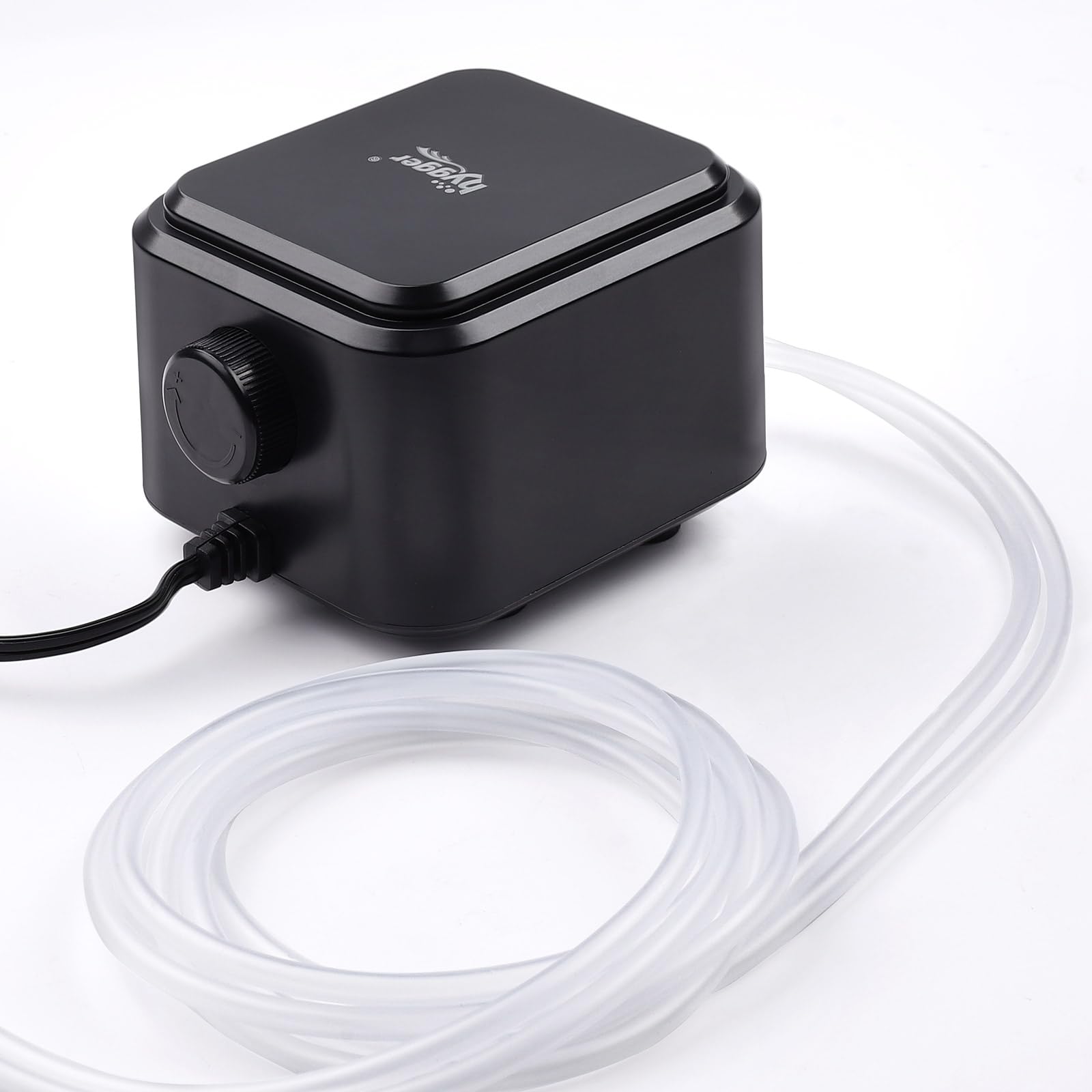 Hygger bottom vibration-dampening feet reduce noise and movement.
