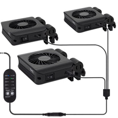 Hygger aquarium chillers fan three-head assembly cools multiple tanks efficiently