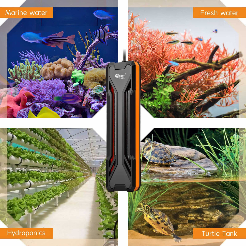 hygger heater accessories package including controller, suction cups, bracket and hook.