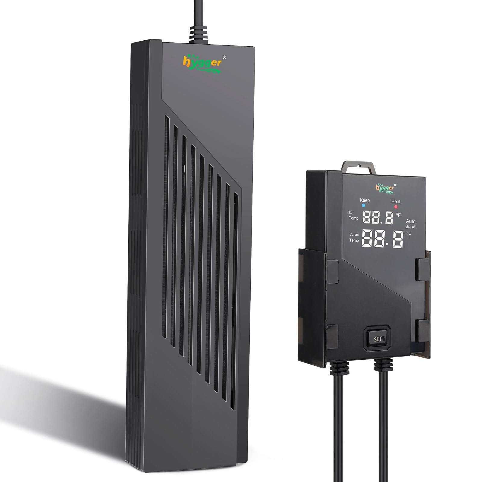 Hygger aquarium heater controller display for precise temp monitoring