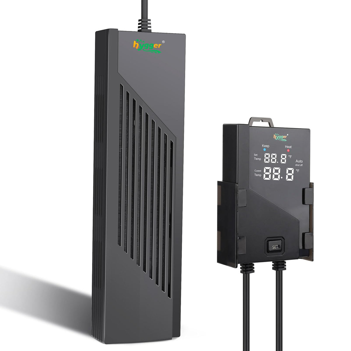 Hygger aquarium heater controller display for precise temp monitoring