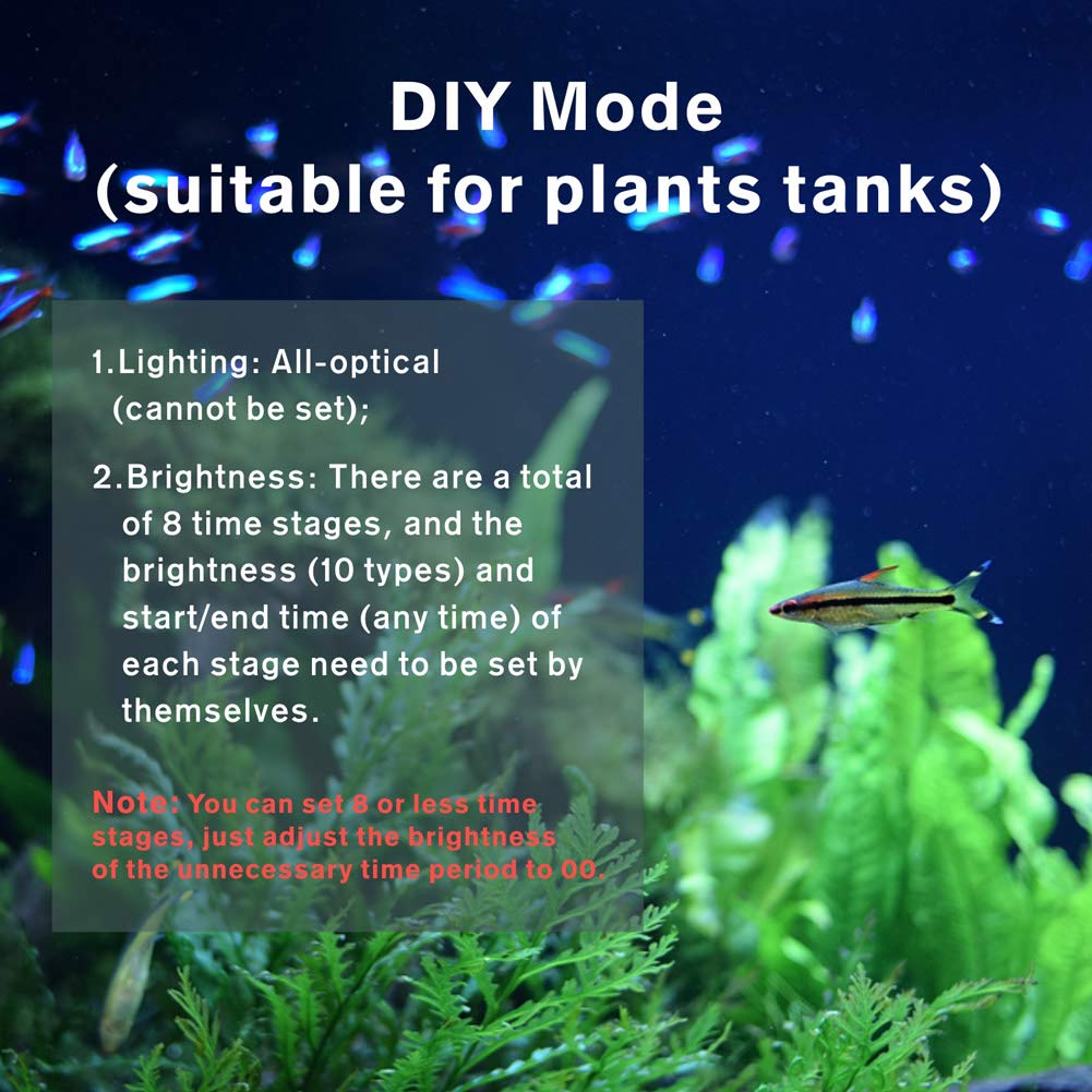 hygger aquarium LED light adjustable bracket extended for versatile tank fit.