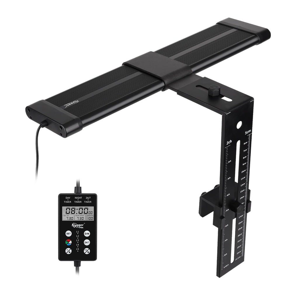 Hygger aquarium light with battery-backed memory preserving settings