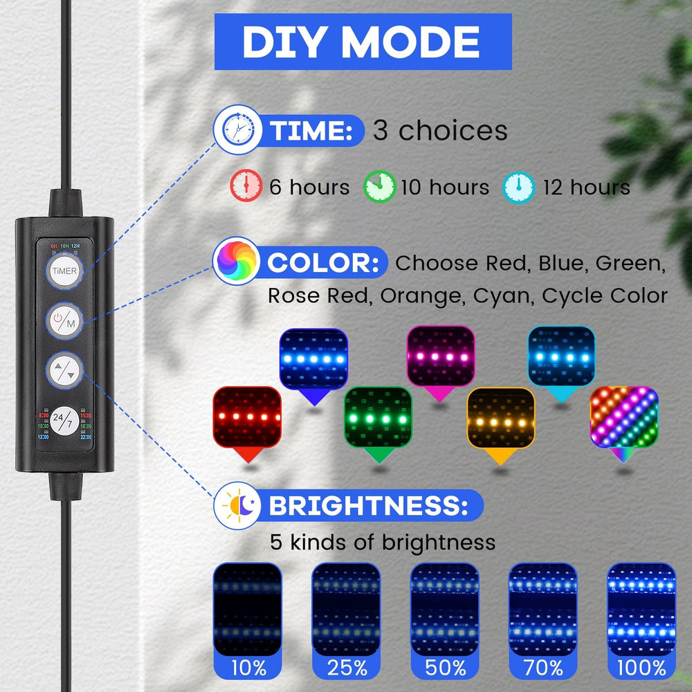 Hygger aquarium light sunrise-dawn mode creates a gentle morning gradient for fish and viewing.