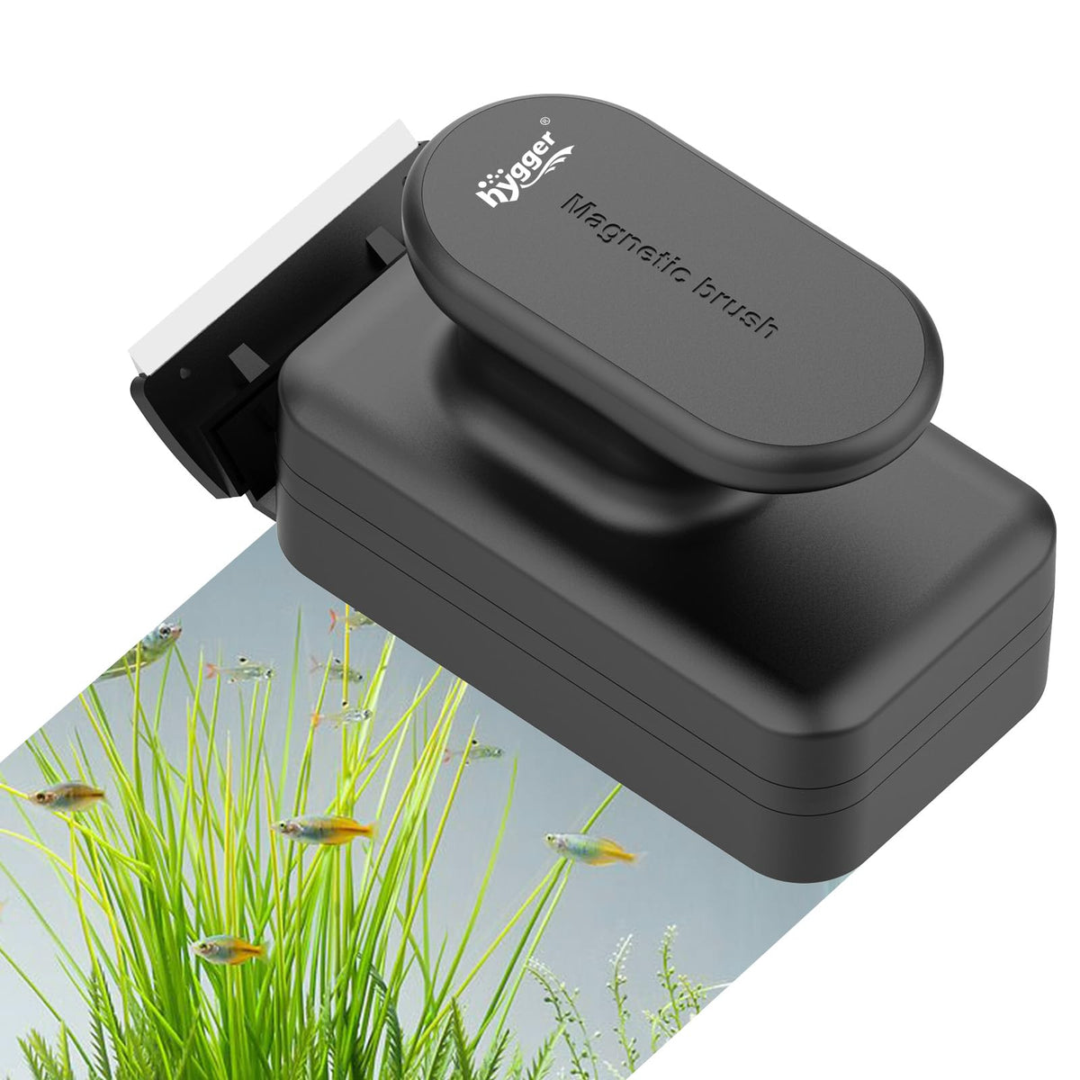 Hygger Aquarium Magnetic Glass Clean Tool magnet action for effortless cleaning