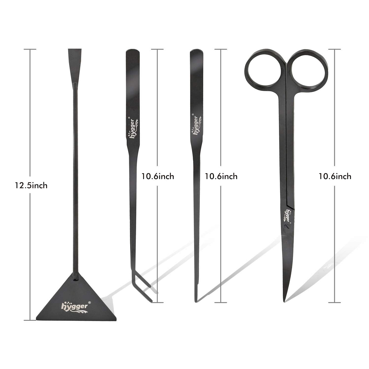 Hygger straight tweezers enable precise planting and delicate adjustments.