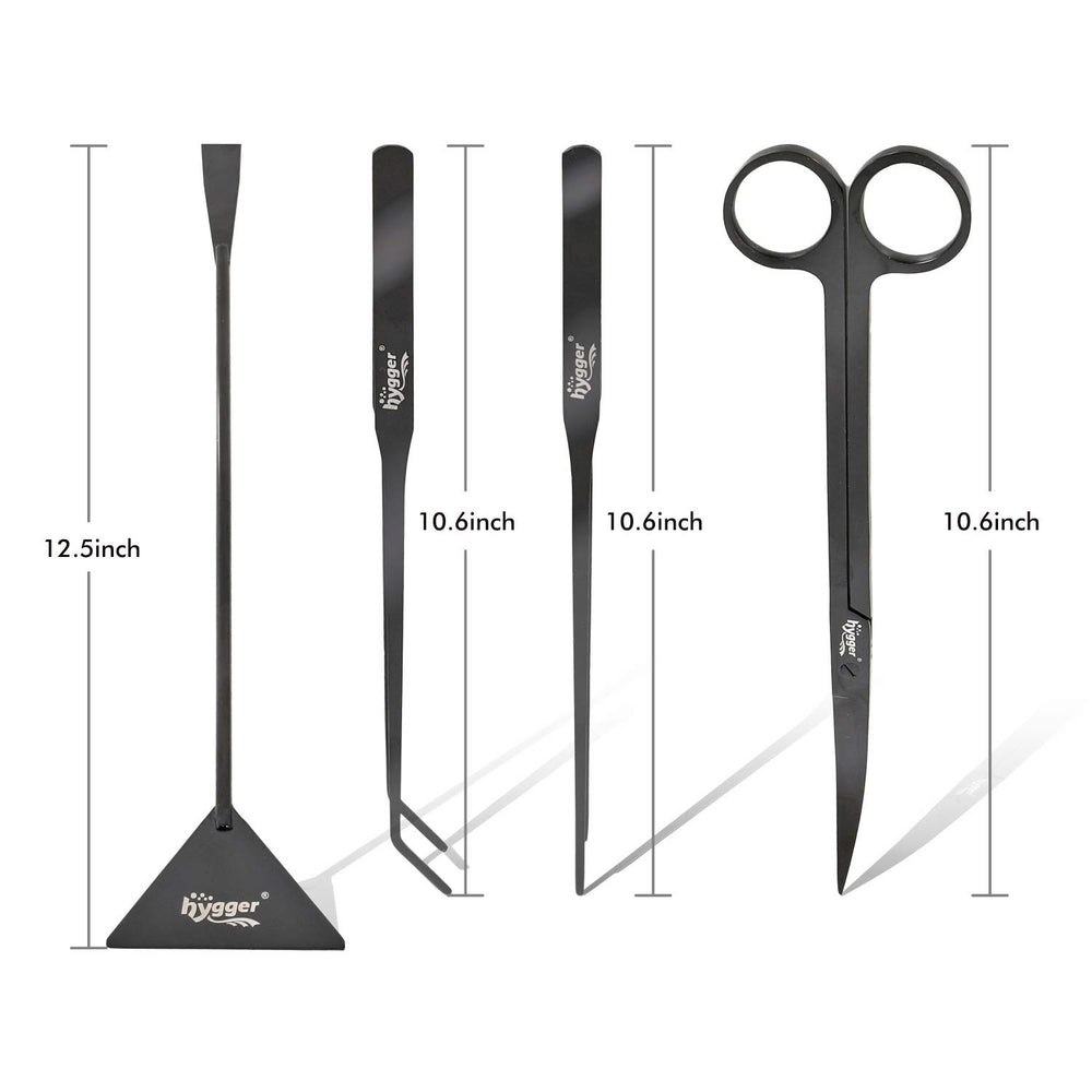 Hygger straight tweezers enable precise planting and delicate adjustments.