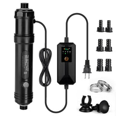 hygger aquarium u-v light timer package demonstrates kit ready to improve water clarity