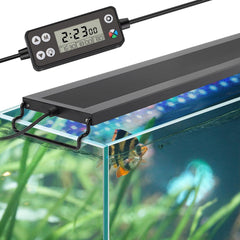 hygger Auto On Off LED Aquarium Light with LCD monitor enables precise scheduling for plant-friendly cycles.