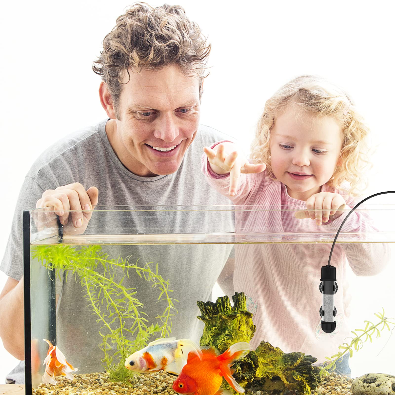 hygger betta heater in-water setup fits 5-26 gallon tanks