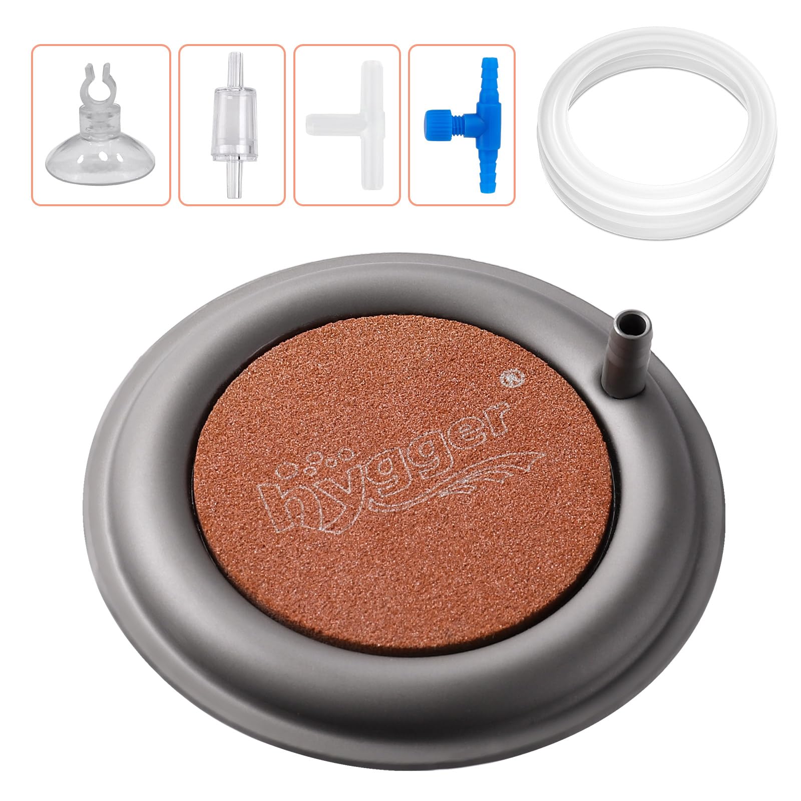 Hygger blue control valve adjusts bubble intensity for hobbyists