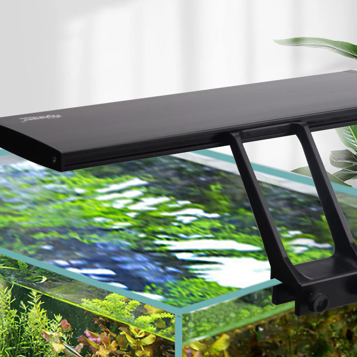 hygger clip-on aquarium LED sunrise dawn lighting for natural morning ambiance