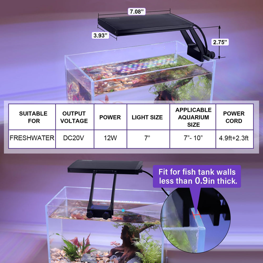 Hygger clip-style bracket compatibility suits thin-walled tanks with flexible mounting.