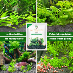 Hygger CO2 substrate-aquascape enhances natural landscape and vibrant plant growth.