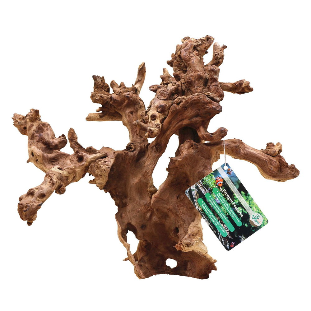 Hygger CO2 driftwood packaging and care guide for long-lasting decor.
