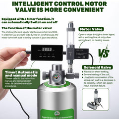 Hygger CO2 motor valve timer highlights timing precision for steady CO2 injection