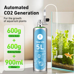 Hygger CO2 regulator provides precise flow control for aquarium plant growth.