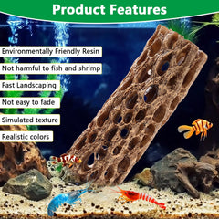 Hygger CO2 resin cholla wood climbing toy offers engaging habitat for aquatic pets.