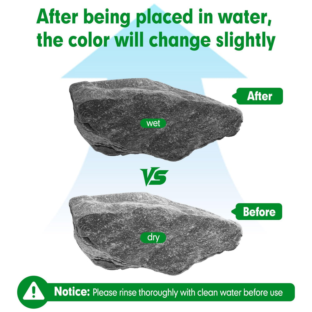 Hygger CO2 slate stones varied-size-set enables creative layouts and bridge-building.