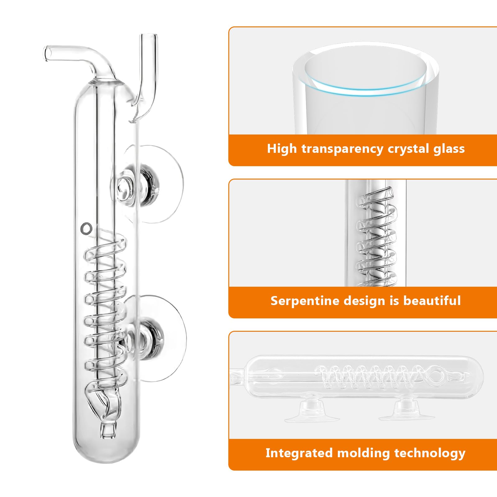 Hygger CO2 Spiral Bubble Counter integrated molding ensures consistent accuracy by eliminating manual errors.
