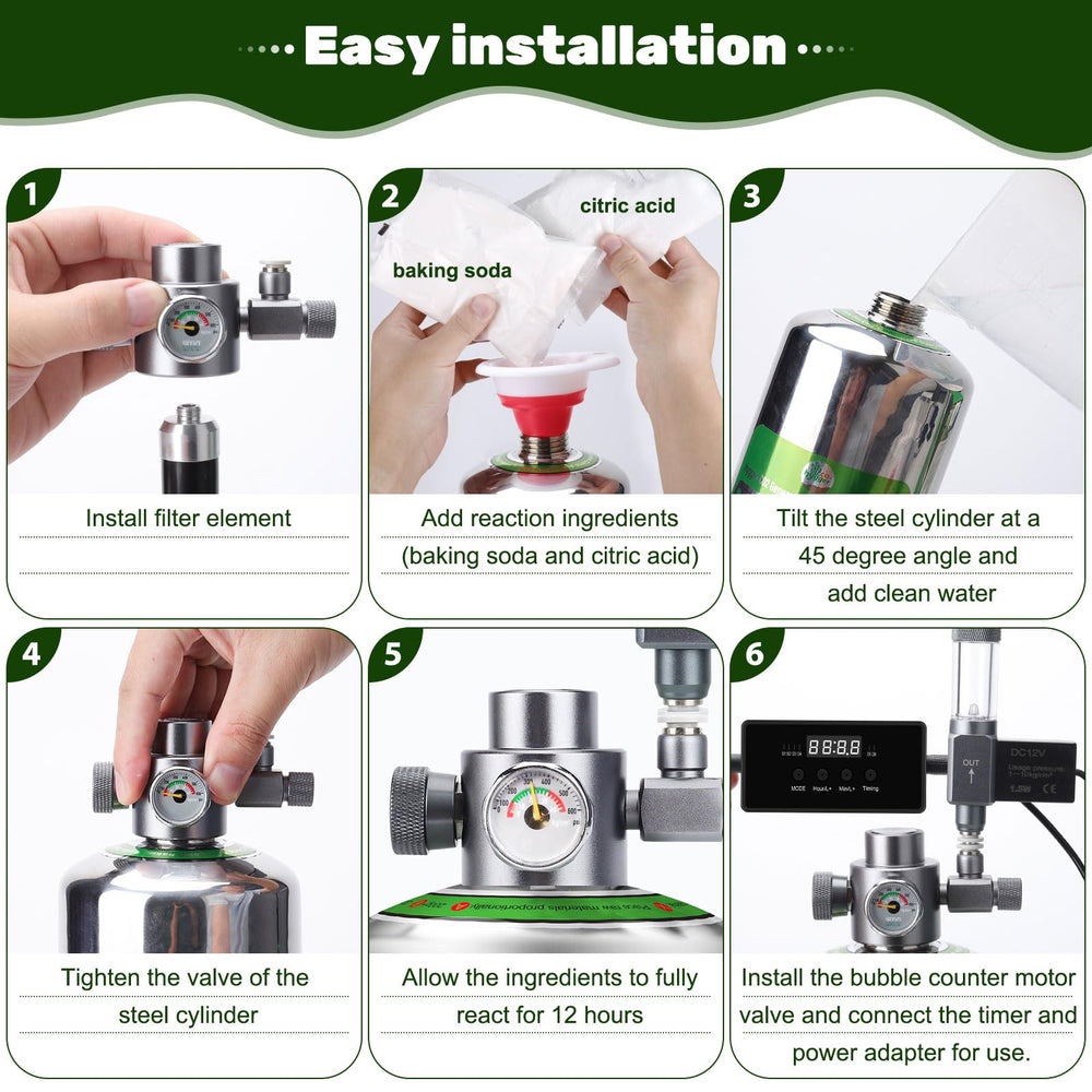 Hygger CO2 SUS304 5L bottle built for larger tanks