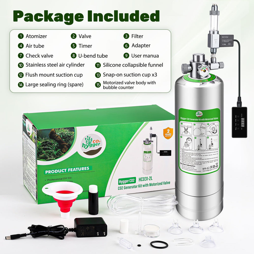 Hygger CO2 system installation guide for quick setup