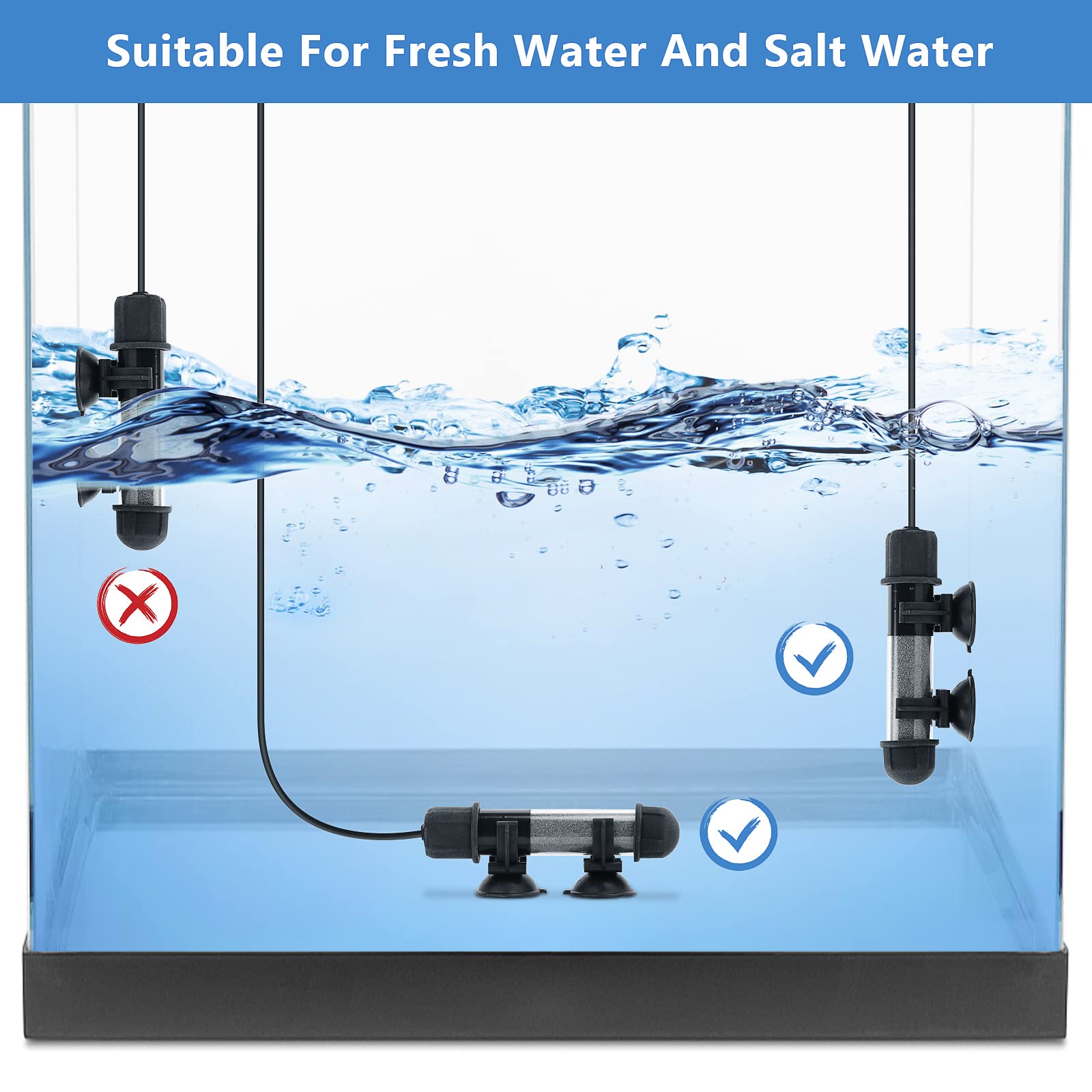 hygger dry-run safety betta heater stops heating when water is low