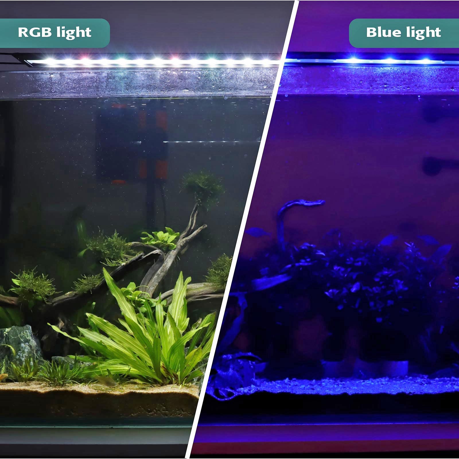hygger easy install with adjustable brightness and multiple modes