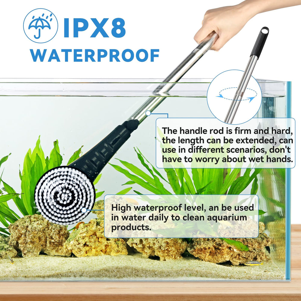 Hygger adjustable-handle at three-length settings for fit.