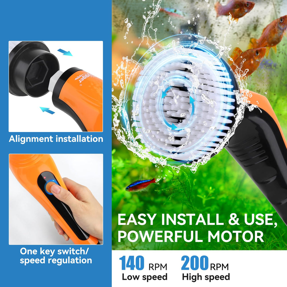 Hygger waterproof IPX8 cleaner used in wet conditions.