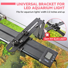 Hygger light holder clips demonstrate secure two-clip setup for long LED lights