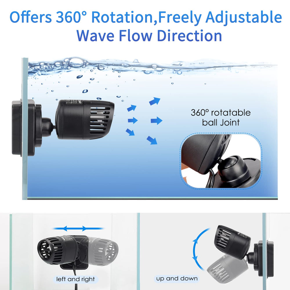 hygger Mini Wave Maker delivers up to 530 GPH for robust circulation
