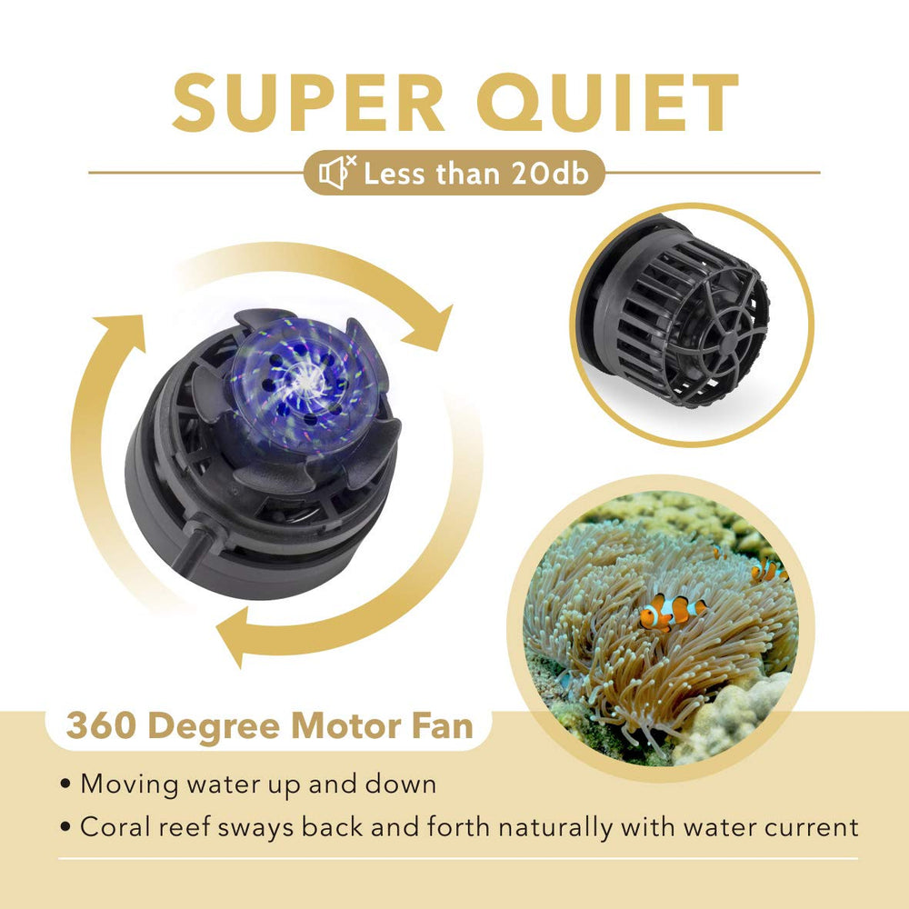 hygger mini wave maker magnetic mount enables easy in-tank positioning and stable setup