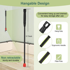 Hygger firm scrub brush cleans tank surfaces without scratching