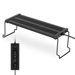 hygger New Mode timer LED aquarium light front view showing full-spectrum lighting for plants