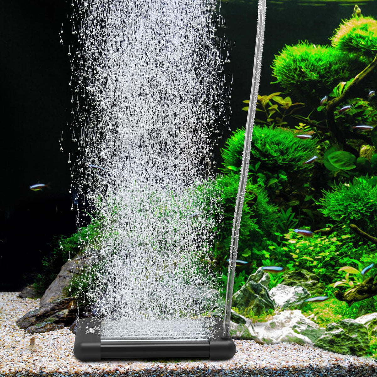 hygger non-clogging bubbler with mist-like bubbles for gentle fish oxygenation