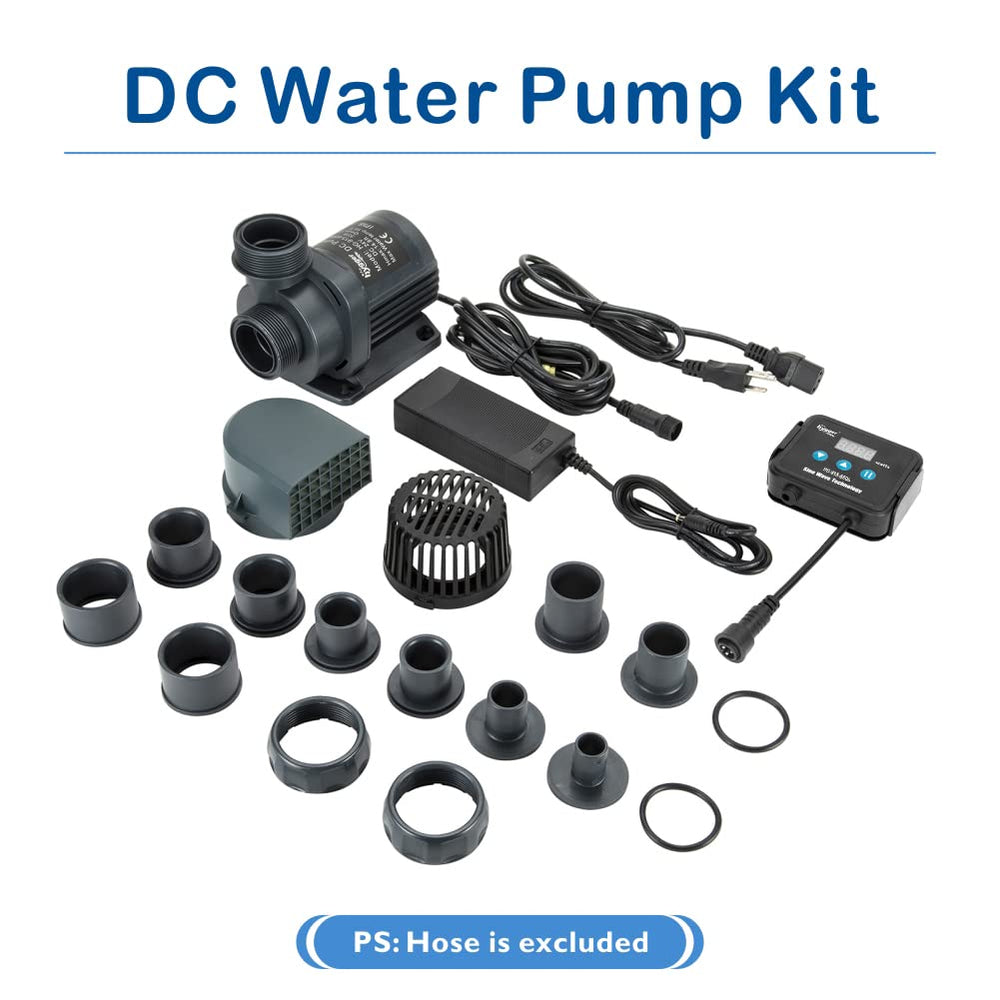 Hygger package includes screws, o rings, and adapters for quick setup